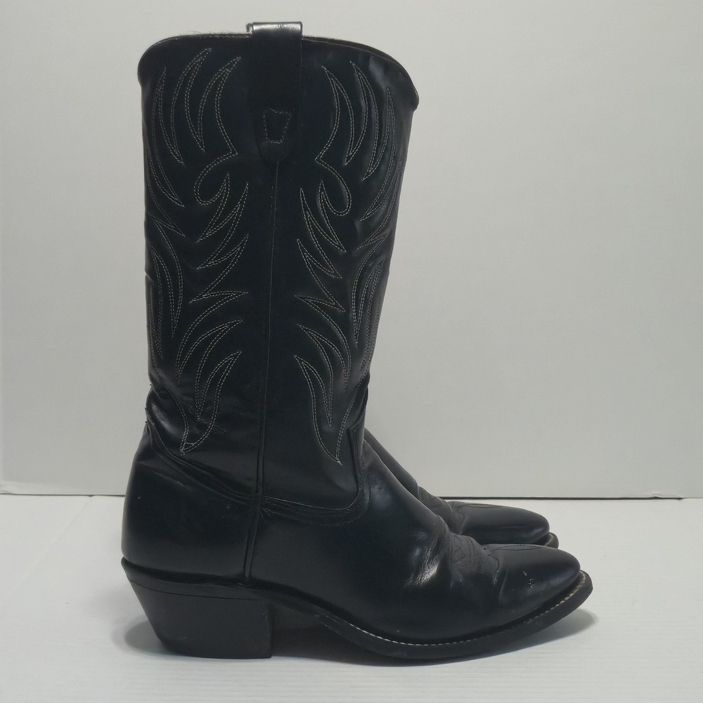 Texas Brand Women's Size 8 D Leather Cowboy Western Boots Made USA